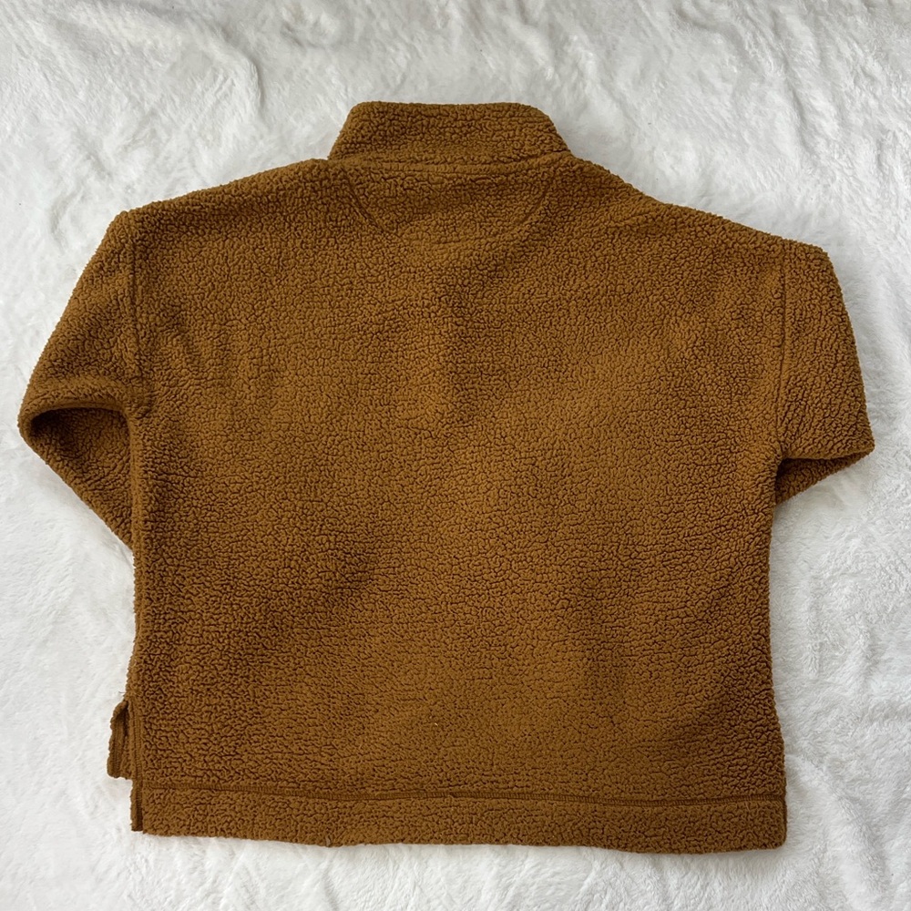 Aerie Women's Brown Zip-Up Sweater - Picture 7 of 8